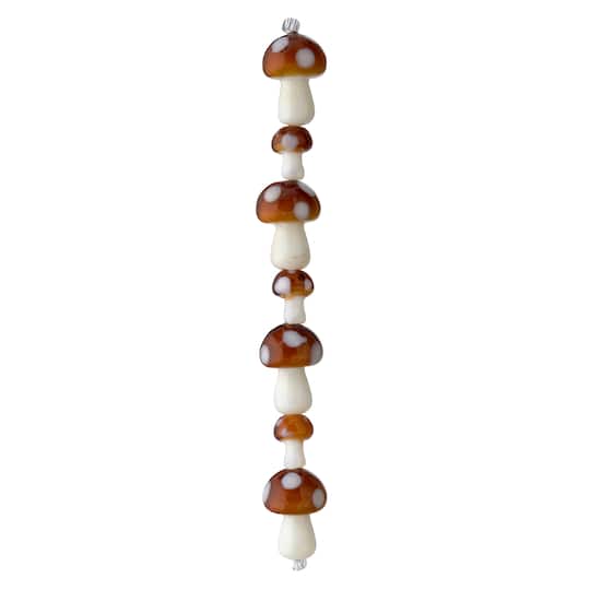 12 Packs: 7 ct. (84 total) Mushroom Glass Beads by Bead Landing™